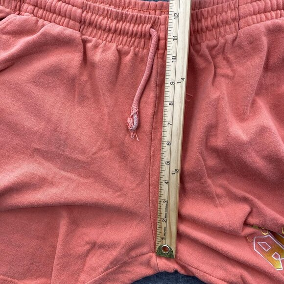 ACDC Shorts Tour Band Classic Rock Conceret XL Orange Lounge Sweatshorts *FLAW - Picture 9 of 11